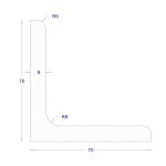 ΓΩΝΙΑ ΓΑΛΒΑΝΙΖΕ 70*70*9 (6m)