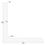ΓΩΝΙΑ ΓΑΛΒΑΝΙΖΕ 200*200*20 (6m)