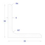 ΓΩΝΙΑ ΜΑΥΡΗ 50*50*6 (6m)