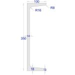 ΠΙ-UPN ΓΑΛΒΑΝΙΖΕ 350*100 (6m)