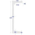 ΠΙ-UPN ΓΑΛΒΑΝΙΖΕ 320*100 (6m)