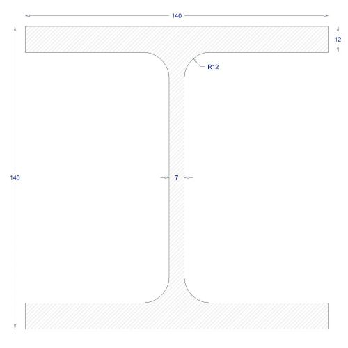 Ήτα πλατύπελμο-HEB ΓΑΛΒΑΝΙΖΕ 140 (6m)