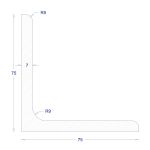 ΓΩΝΙΑ ΓΑΛΒΑΝΙΖΕ 75*75*7 (6m)