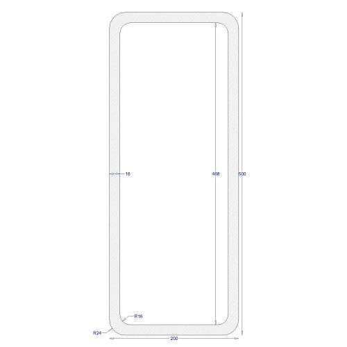ΚΟΙΛΟΔΟΚΟΣ ΓΑΛΒΑΝΙΖΕ 500*200*16 (6m)