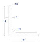 ΓΩΝΙΑ ΓΑΛΒΑΝΙΖΕ 40*40*5 (6m)