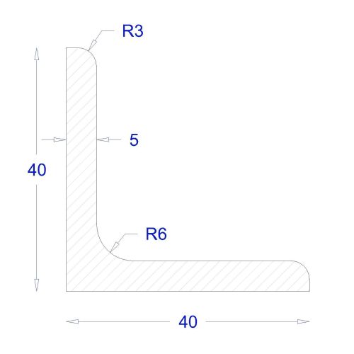 ΓΩΝΙΑ ΓΑΛΒΑΝΙΖΕ 40*40*5 (6m)