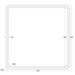 ΚΟΙΛΟΔΟΚΟΣ ΜΑΥΡΟΣ 500*500*20 (6m)