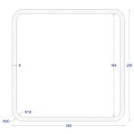 ΚΟΙΛΟΔΟΚΟΣ ΓΑΛΒΑΝΙΖΕ 200*200*8 (6m)
