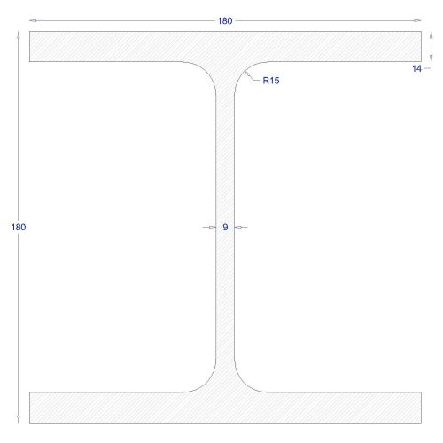Ήτα πλατύπελμο-HEB ΜΑΥΡΟ 180 (6m)