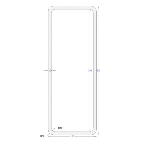 ΚΟΙΛΟΔΟΚΟΣ ΓΑΛΒΑΝΙΖΕ 400*150*10 (6m)