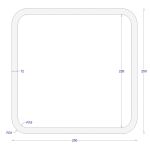 ΚΟΙΛΟΔΟΚΟΣ ΜΑΥΡΟΣ 250*250*12 (6m)