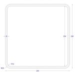 ΚΟΙΛΟΔΟΚΟΣ ΜΑΥΡΟΣ 250*250*8 (6m)