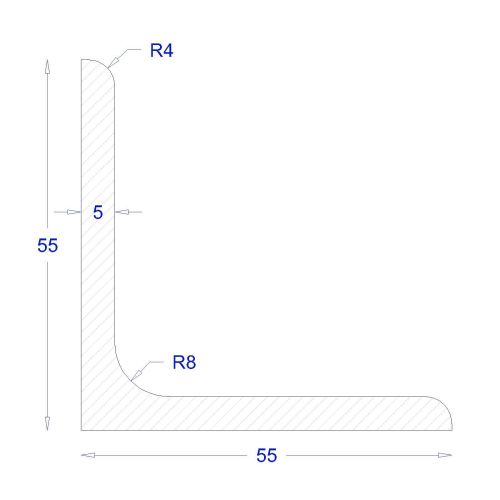 ΓΩΝΙΑ ΓΑΛΒΑΝΙΖΕ 55*55*5 (6m)