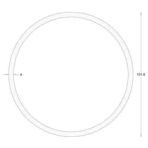 ΣΩΛΗΝΑ ΓΑΛΒΑΝΙΖΕ Φ101,6*4 (6m)