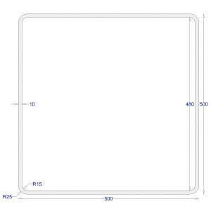 ΚΟΙΛΟΔΟΚΟΣ ΓΑΛΒΑΝΙΖΕ 500*500*10 (6m)