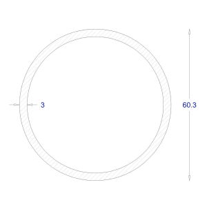 ΣΩΛΗΝΑ ΓΑΛΒΑΝΙΖΕ Φ60,3*3 (6m)