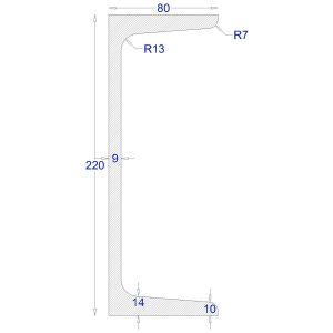 ΠΙ-UPN ΓΑΛΒΑΝΙΖΕ 220*80 (6m)