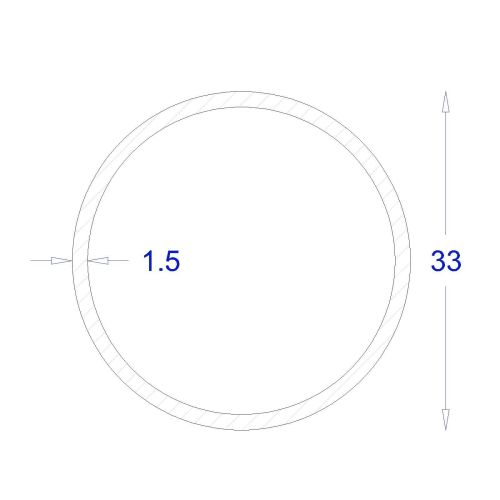 ΣΩΛΗΝΑ ΜΑΥΡΗ 1,5mm Φ33 (6m)