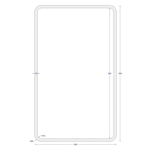 ΚΟΙΛΟΔΟΚΟΣ ΓΑΛΒΑΝΙΖΕ 500*300*10 (6m)
