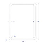 ΚΟΙΛΟΔΟΚΟΣ ΓΑΛΒΑΝΙΖΕ 80*60*4 (6m)