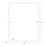 ΚΟΙΛΟΔΟΚΟΣ ΜΑΥΡΟΣ 100*80*3 (6m)