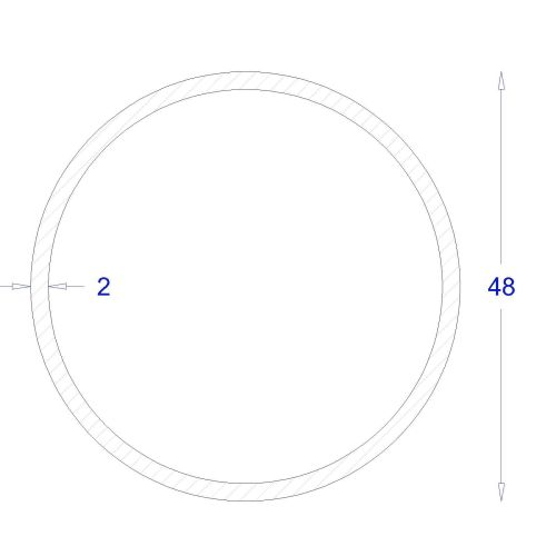 ΣΩΛΗΝΑ ΜΑΥΡΗ 2mm Φ48 (6m)