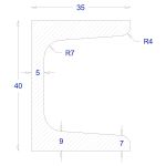 ΠΙ-UPN ΜΑΥΡΟ 40*35 (6m)