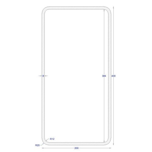 ΚΟΙΛΟΔΟΚΟΣ ΓΑΛΒΑΝΙΖΕ 400*200*8 (6m)