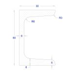 ΠΙ-UPN ΓΑΛΒΑΝΙΖΕ 60*30 (6m)