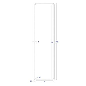 ΚΟΙΛΟΔΟΚΟΣ ΓΑΛΒΑΝΙΖΕ 2mm 150*40 (6m)