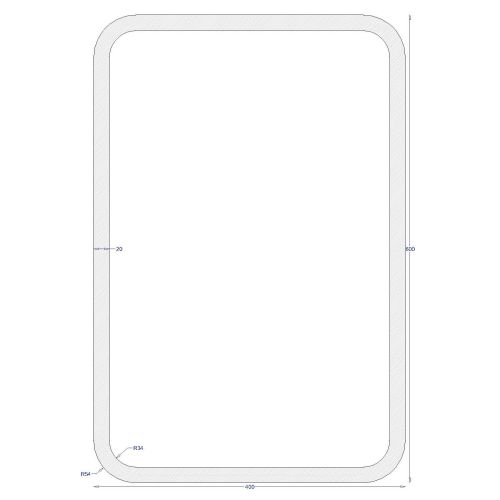 ΚΟΙΛΟΔΟΚΟΣ ΓΑΛΒΑΝΙΖΕ 600*400*20 (6m)