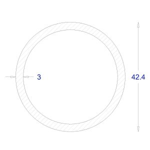 ΣΩΛΗΝΑ ΓΑΛΒΑΝΙΖΕ Φ42,4*3 (6m)
