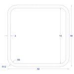 ΚΟΙΛΟΔΟΚΟΣ ΜΑΥΡΟΣ 80*80*4 (6m)