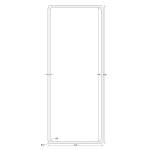 ΚΟΙΛΟΔΟΚΟΣ ΓΑΛΒΑΝΙΖΕ 500*200*8 (6m)