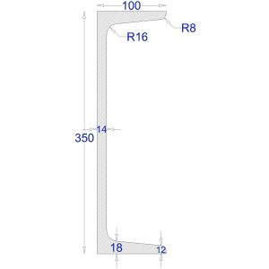 ΠΙ-UPN ΓΑΛΒΑΝΙΖΕ 350*100 (6m)