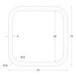 ΚΟΙΛΟΔΟΚΟΣ ΓΑΛΒΑΝΙΖΕ 70*70*5 (6m)