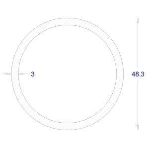 ΣΩΛΗΝΑ ΓΑΛΒΑΝΙΖΕ Φ48,3*3 (6m)