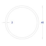 ΣΩΛΗΝΑ ΜΑΥΡΗ 2mm Φ40 (6m)