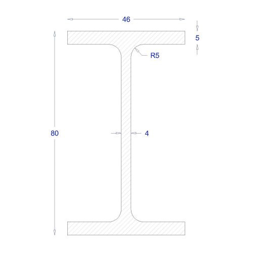 Ήτα-IPE ΓΑΛΒΑΝΙΖΕ 80 (6m)