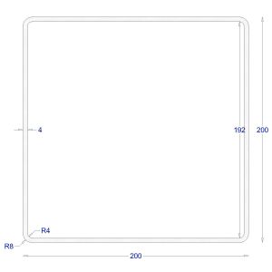 ΚΟΙΛΟΔΟΚΟΣ ΓΑΛΒΑΝΙΖΕ 200*200*4 (6m)