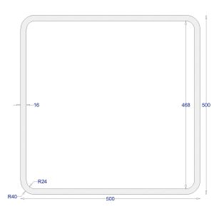 ΚΟΙΛΟΔΟΚΟΣ ΓΑΛΒΑΝΙΖΕ 500*500*16 (6m)