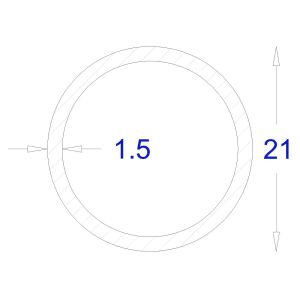 ΣΩΛΗΝΑ ΓΑΛΒΑΝΙΖΕ 1,5mm Φ21 (6m)