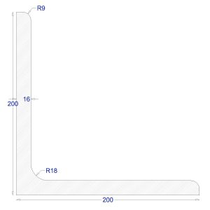 ΓΩΝΙΑ ΓΑΛΒΑΝΙΖΕ 200*200*16 (6m)