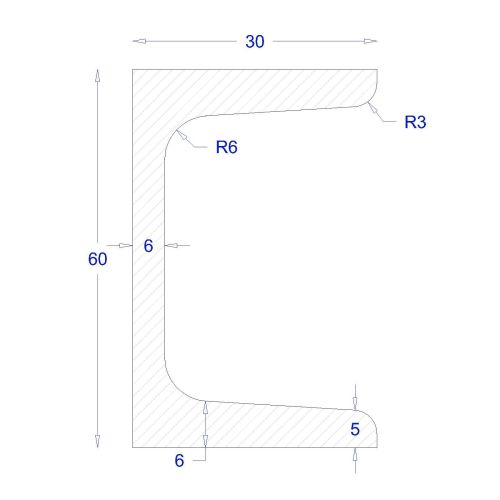 ΠΙ-UPN ΓΑΛΒΑΝΙΖΕ 60*30 (6m)