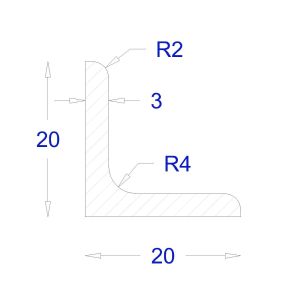 ΓΩΝΙΑ ΓΑΛΒΑΝΙΖΕ 20*20*3 (6m)