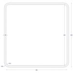 ΚΟΙΛΟΔΟΚΟΣ ΜΑΥΡΟΣ 350*350*10 (6m)