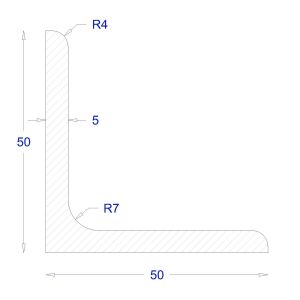 ΓΩΝΙΑ ΓΑΛΒΑΝΙΖΕ 50*50*5 (6m)