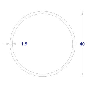 ΣΩΛΗΝΑ ΓΑΛΒΑΝΙΖΕ 1,5mm Φ40 (6m)
