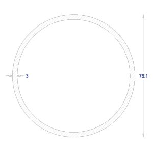ΣΩΛΗΝΑ ΓΑΛΒΑΝΙΖΕ Φ76,1*3 (6m)