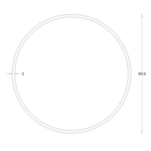 ΣΩΛΗΝΑ ΓΑΛΒΑΝΙΖΕ 2mm Φ88,9 (6m)